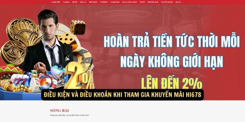 Điều kiện và điều khoản khi tham gia khuyến mãi hi678