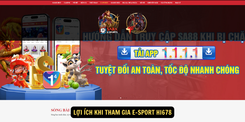 Lợi ích khi tham gia E-sport hi678