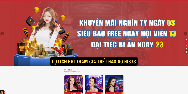 Lợi ích khi tham gia Thể Thao Ảo hi678